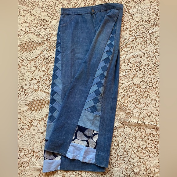 Vintage 1970s Wide Leg Jeans - Picture 6 of 7